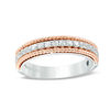 Thumbnail Image 0 of Vera Wang Love Collection 1/3 CT. T.W. Diamond Rope Anniversary Band in 14K Two-Tone Gold