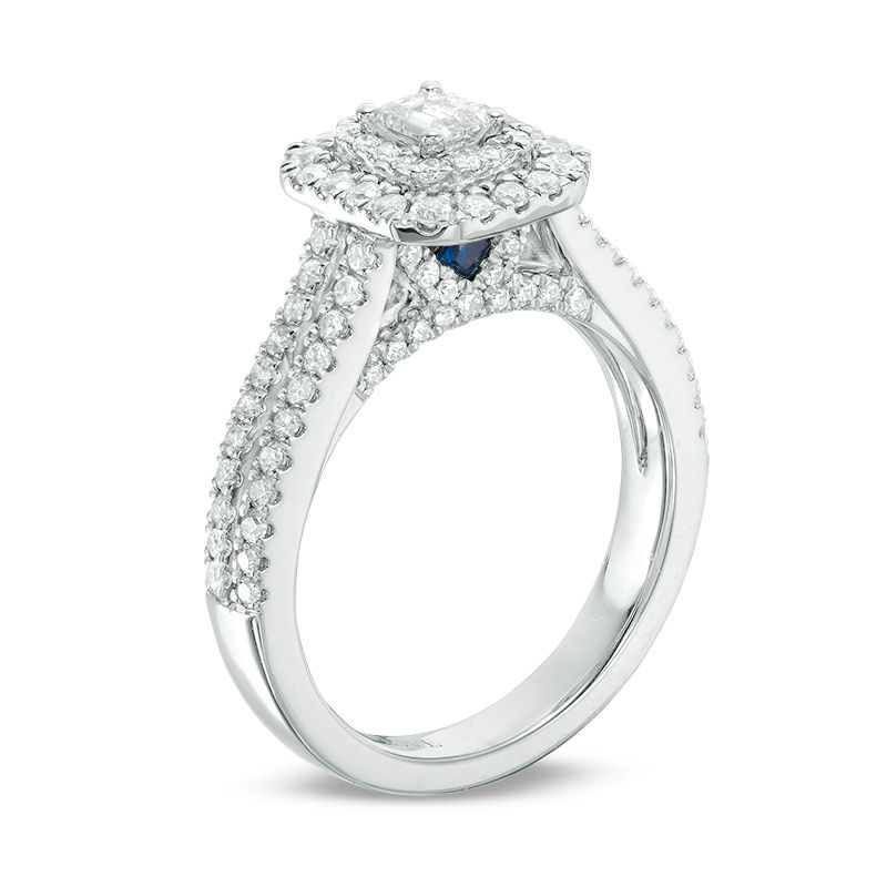 Vera Wang Love Collection 5/8 CT. Princess-Cut Engagement Ring 14k White  Gold | eBay