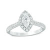 Thumbnail Image 0 of Vera Wang Love Collection 1 CT. T.W. Marquise Diamond Frame Engagement Ring in 14K White Gold