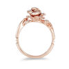 Thumbnail Image 2 of Enchanted Disney Belle 1/10 CT. T.W. Diamond Rose Ring in 10K Rose Gold