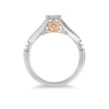 Thumbnail Image 2 of Enchanted Disney Belle 1/5 CT. T.W. Diamond Frame Promise Ring in 10K Two-Tone Gold