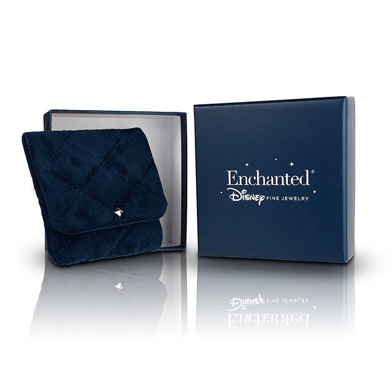 Main Image 4 of Enchanted Disney Cinderella Oval Blue Topaz and 1/10 CT. T.W. Diamond Carriage Bolo Bracelet in Sterling Silver - 9.5"