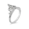 Thumbnail Image 2 of Enchanted Disney Princess 1/10 CT. T.W. Diamond Tiara Ring in Sterling Silver