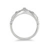 Thumbnail Image 3 of Enchanted Disney Princess 1/10 CT. T.W. Diamond Tiara Ring in Sterling Silver