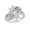 Thumbnail Image 0 of Enchanted Disney Elsa 1/10 CT. T.W. Diamond Snowflake Ring in Sterling Silver