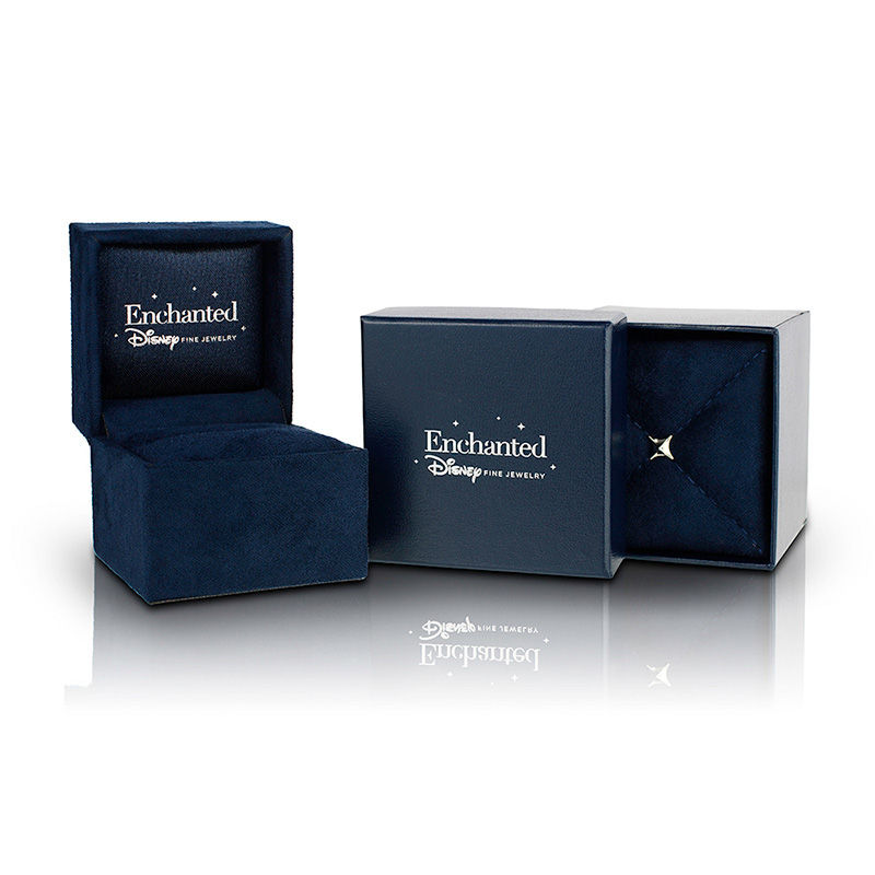 Main Image 4 of Enchanted Disney Merida 1/2 CT. T.W. Pear-Shaped Diamond Frame Engagement Ring in 14K Two-Tone Gold