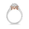 Thumbnail Image 2 of Enchanted Disney Cinderella 1 CT. T.W. Diamond Frame Collar Engagement Ring in 14K Two-Tone Gold