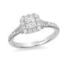 Thumbnail Image 1 of Enchanted Disney Tinker Bell 3/4 CT. T.W. Princess-Cut Diamond Frame Engagement Ring in 14K Two-Tone Gold