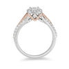 Thumbnail Image 1 of Enchanted Disney Aurora 3/4 CT. T.W. Princess-Cut Diamond Frame Engagement Ring in 14K Two-Tone Gold