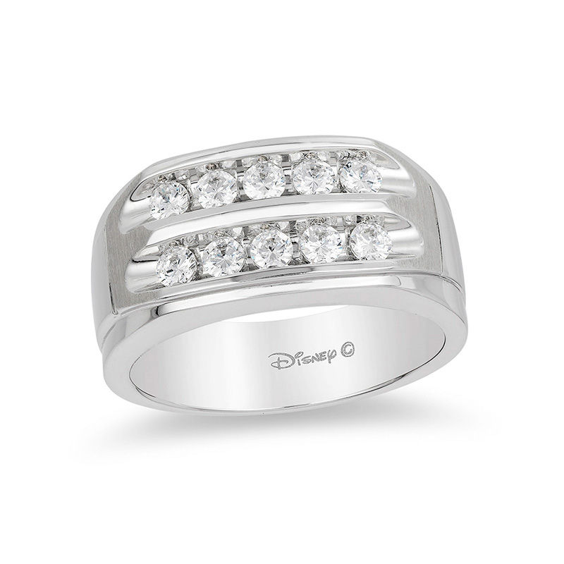 Enchanted Disney 3/4 CT. T.W. Diamond Two Row Wedding Band