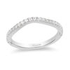 Thumbnail Image 1 of Enchanted Disney Princess 1/5 CT. T.W. Diamond Contour Wedding Band in 14K White Gold