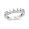 Thumbnail Image 0 of Enchanted Disney Princess 1/6 CT. T.W. Diamond Tiara Wedding Band in 14K White Gold