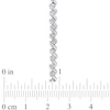 Thumbnail Image 4 of 1 CT. T.W. Diamond "S" Tennis Necklace in Sterling Silver - 17"