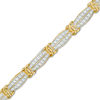 Thumbnail Image 1 of 2 CT. T.W. Diamond Double Row Bracelet in 10K Gold - 7.5"