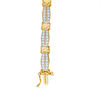 Thumbnail Image 1 of 2 CT. T.W. Diamond Double Row Bracelet in 10K Gold - 7.5"