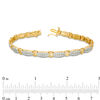 Thumbnail Image 2 of 2 CT. T.W. Diamond Double Row Bracelet in 10K Gold - 7.5"