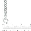 Thumbnail Image 2 of Made in Italy 9.0mm Multi-Link Cable Chain Bracelet in Sterling Silver - 7.5"