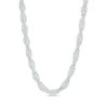 Thumbnail Image 0 of Made in Italy 6.4mm Rope Chain Necklace in Sterling Silver - 20"