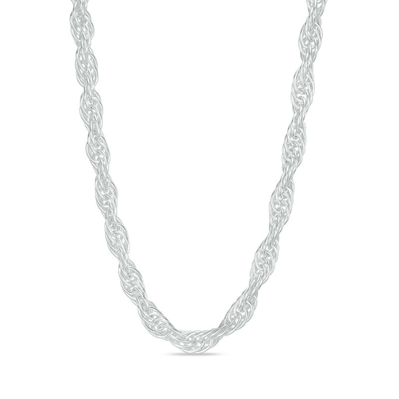 Made in Italy 6.4mm Rope Chain Necklace in Sterling Silver - 20"