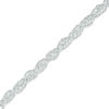 Thumbnail Image 1 of Made in Italy 5.97mm Rope Chain Bracelet in Sterling Silver - 7.5"