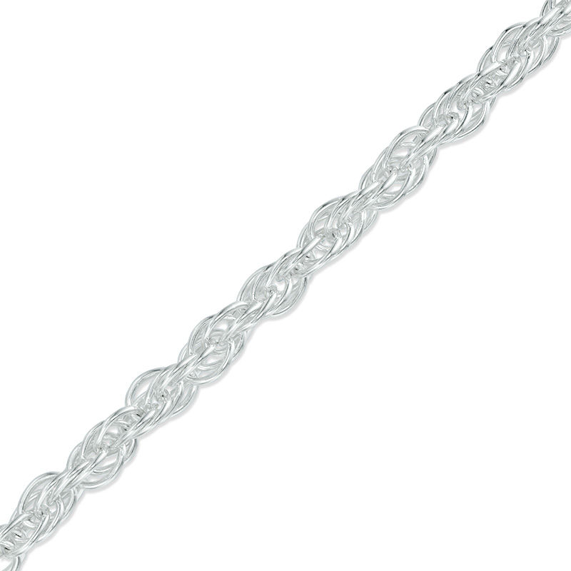 Main Image 1 of Made in Italy 5.97mm Rope Chain Bracelet in Sterling Silver - 7.5"