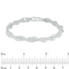 Thumbnail Image 2 of Made in Italy 5.97mm Rope Chain Bracelet in Sterling Silver - 7.5"