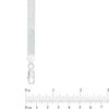 Thumbnail Image 3 of Made in Italy 7.0mm Diamond-Cut Herringbone Chain Necklace in Sterling Silver - 18"