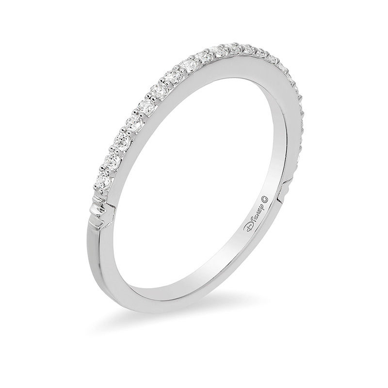 Main Image 2 of Enchanted Disney Princess 1/5 CT. T.W. Diamond Band in 14K White Gold