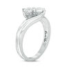 Thumbnail Image 1 of Ever Us® 5/8 CT. T.W. Two-Stone Diamond Bypass Ring in 14K White Gold