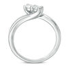 Thumbnail Image 2 of Ever Us® 1/3 CT. T.W. Two-Stone Diamond Bypass Ring in 14K White Gold
