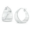 Thumbnail Image 0 of Made in Italy 19.17mm Tapered Hoop Earrings in Sterling Silver