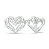 Thumbnail Image 1 of The Kindred Heart from Vera Wang Love Collection Mini Stud Earrings in Sterling Silver