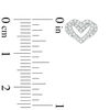 Thumbnail Image 2 of The Kindred Heart from Vera Wang Love Collection 1/6 CT. T.W. Diamond Mini Stud Earrings in Sterling Silver