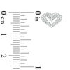 Thumbnail Image 3 of The Kindred Heart from Vera Wang Love Collection 1/6 CT. T.W. Diamond Mini Stud Earrings in Sterling Silver