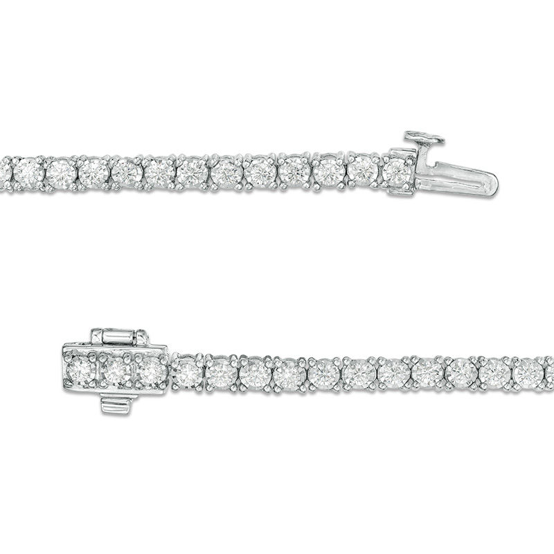 2 CT. T.W. Diamond Tennis Bracelet in 14K White Gold - 7.25"