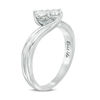 Thumbnail Image 2 of Ever Us® 1/4 CT. T.W. Two-Stone Diamond Bypass Ring in 14K White Gold