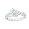 Thumbnail Image 0 of Ever Us® 5/8 CT. T.W. Two-Stone Diamond Bypass Ring in 14K White Gold