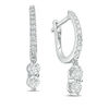 Thumbnail Image 1 of Ever Us® 1/2 CT. T.W. Two-Stone Diamond Drop Earrings in 14K White Gold