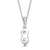 Thumbnail Image 2 of Ever Us® 1/2 CT. T.W. Two-Stone Diamond Pendant in 14K White Gold - 19"