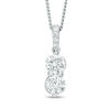 Thumbnail Image 1 of Ever Us® 1 CT. T.W. Two-Stone Diamond Pendant in 14K White Gold - 19"