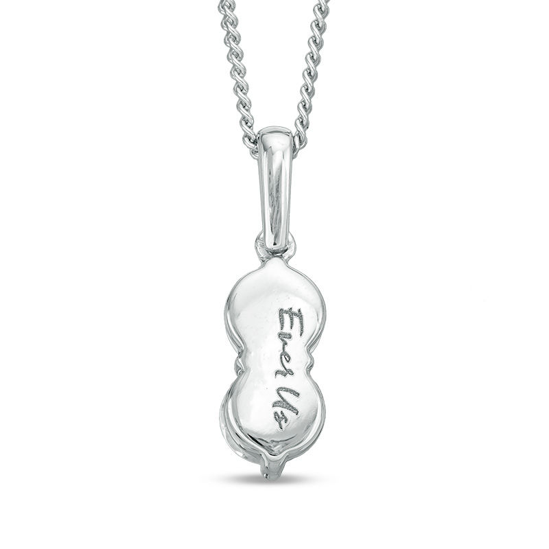 Main Image 2 of Ever Us® 1 CT. T.W. Two-Stone Diamond Pendant in 14K White Gold - 19"