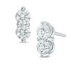 Ever Us® 1 CT. T.W. Two-Stone Diamond Stud Earrings in 14K White Gold