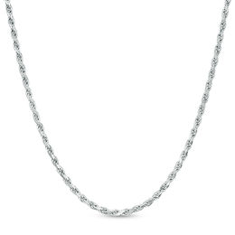 035 Gauge Rope Chain Necklace in Sterling Silver - 20&quot;
