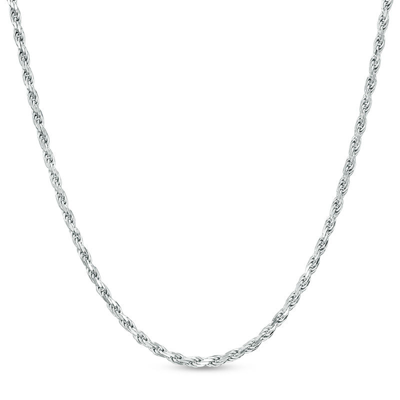 Main Image 1 of 035 Gauge Rope Chain Necklace in Sterling Silver - 20"