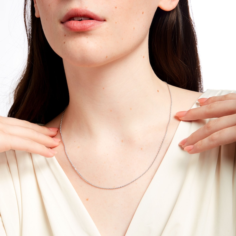 Main Image 2 of 035 Gauge Rope Chain Necklace in Sterling Silver - 20"