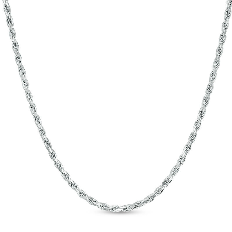 Main Image 1 of 030 Gauge Rope Chain Necklace in Sterling Silver - 18"