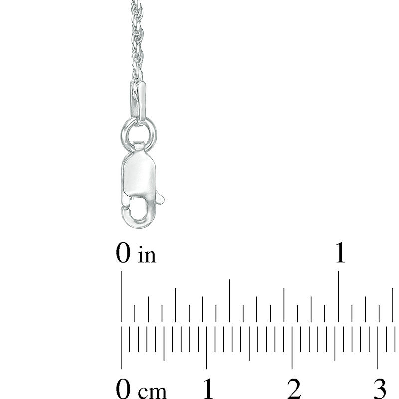 C-030 　Hang down necklace gradually 030 Gauge Rope Chain Necklace in Sterling Silver - 18&quot