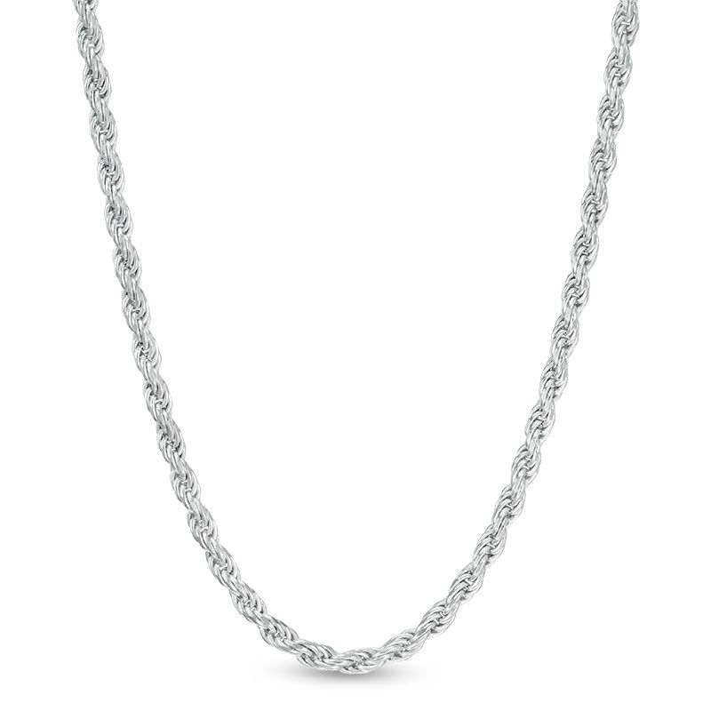 040 Gauge Rope Chain Necklace in Sterling Silver - 22"