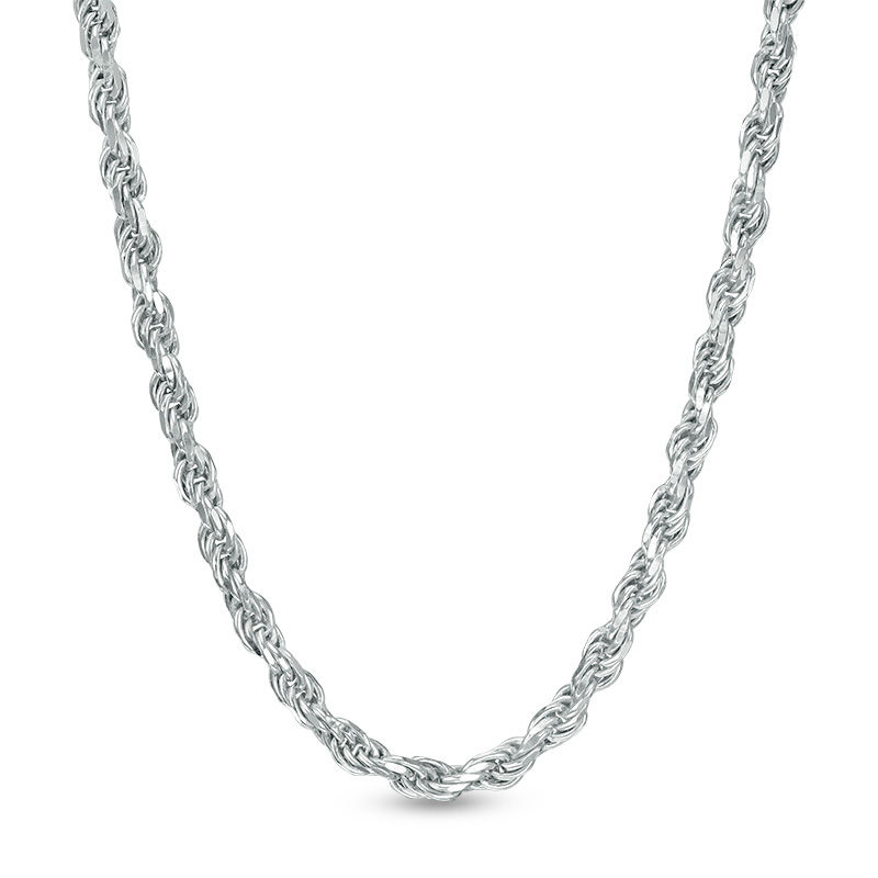 050 Gauge Rope Chain Necklace in Sterling Silver - 24"