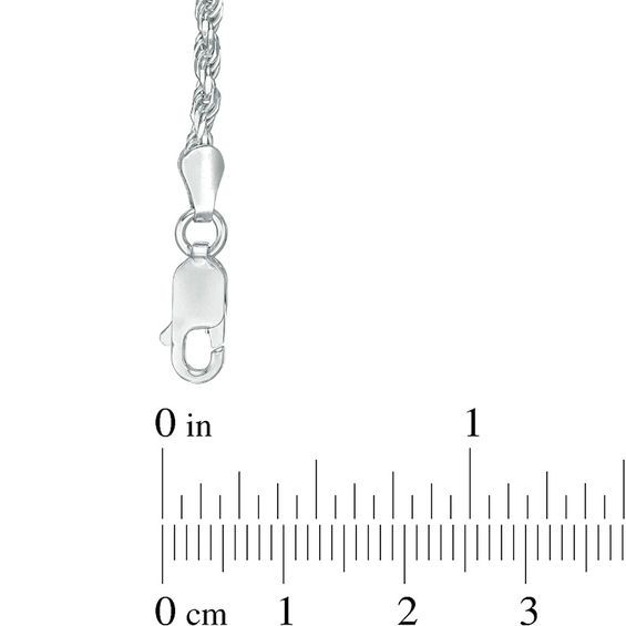 050 Gauge Rope Chain Necklace in Sterling Silver 24" Zales Outlet